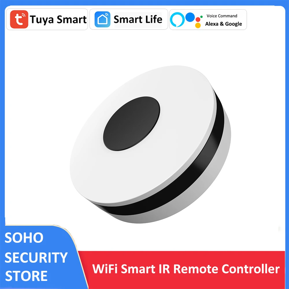

Alexa Google ИК-пульт дистанционного управления Tuya Smart WiFi Универсальный инфракрасный контроллер TV DVD AUD AC с функцией обучения «сделай сам» ИК-упра...