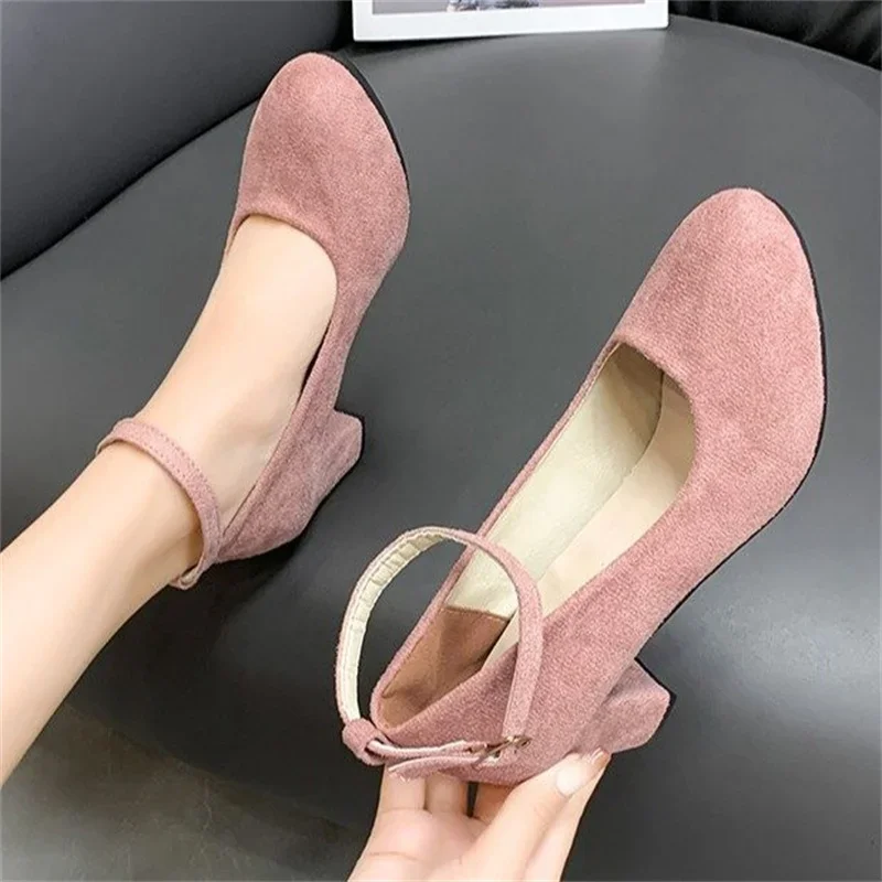 

Fashion Shoes Spring Autumn 2023Women Shallow Mouth Temperament Single Shoes ladies Comfortable Round Head Single Shoes