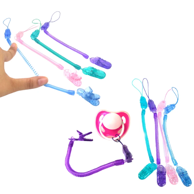 

Baby Stretchable Spring Coil Pacifier Chain Clip Babies Boy Soother Nipple Anti-drop Holder for Newborn Children Accessories Toy