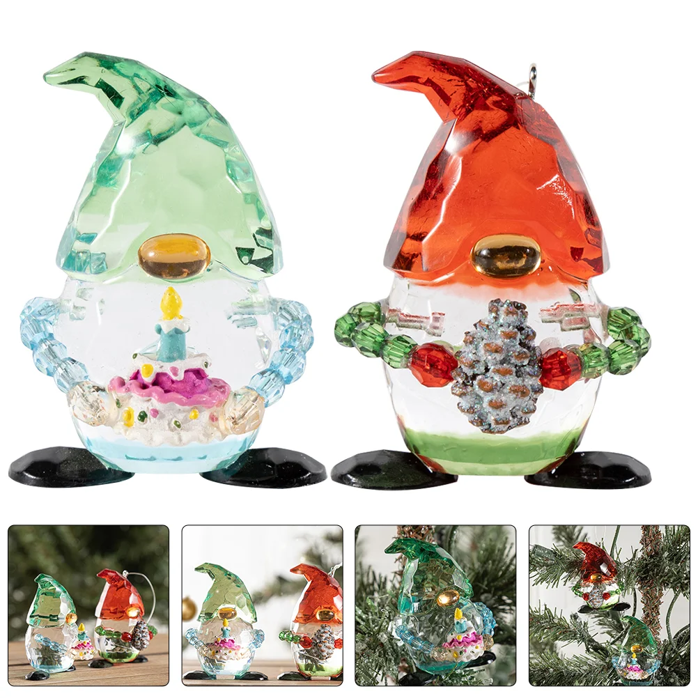 

2 Pcs Lovely Elf Decor Home Christmas Tree Decorations Desktop Tabletop Elfdecor Hat