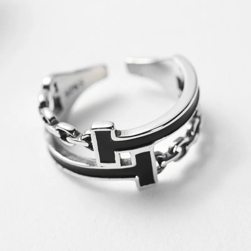 

925 Stamp Silver Double-Deck T Woman Rings Open Adjustable Ring Fashion Designer Jewelry Offers With Free Shipping GaaBou