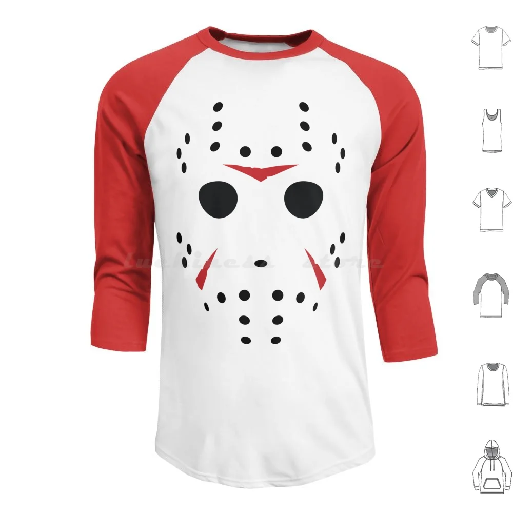 

Jason Vorhees Mask Hoodie cotton Long Sleeve Jason Voorhees Jason Jason Vorhees Horror Classic Horror Villain Monster
