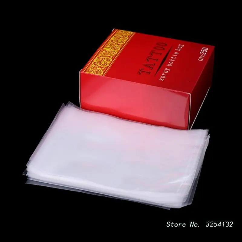 

Одноразовые пакеты для татуировок, 250 шт., пылезащитные пластиковые пакеты для перманентного макияжа тела, товары для татуировок