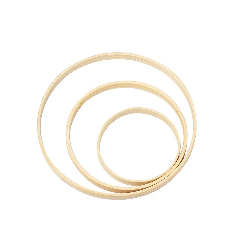 Бамбуковое кольцо деревянное круглое уловитель украшение для дома сделай сам