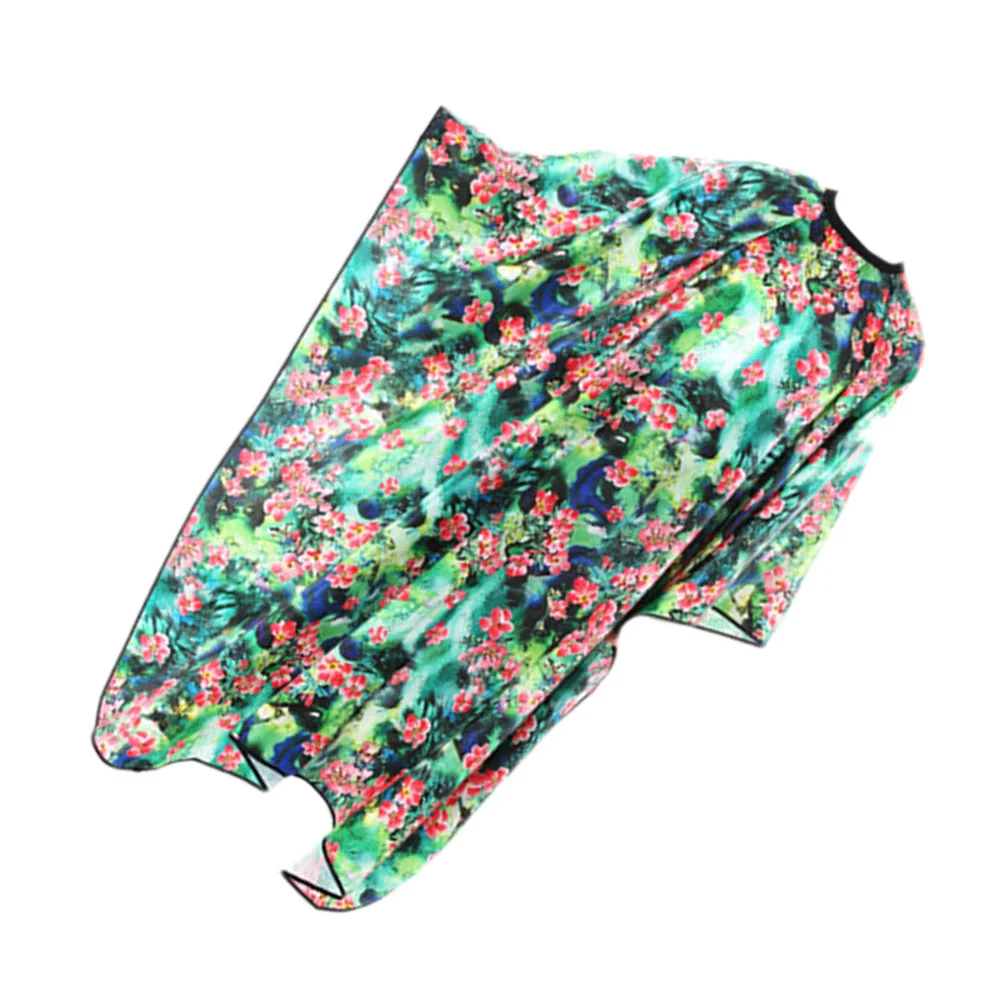 

Одноразовые фартуки, халат для взрослых, спа, ночная рубашка с зеленым цветочным узором, кимоно