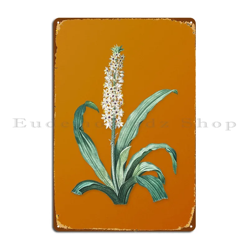 

Винтажный металлический плакат Eucomis Punctata, железная декорация для гаража на заказ, кухонная Настенная роспись, жестяной плакат
