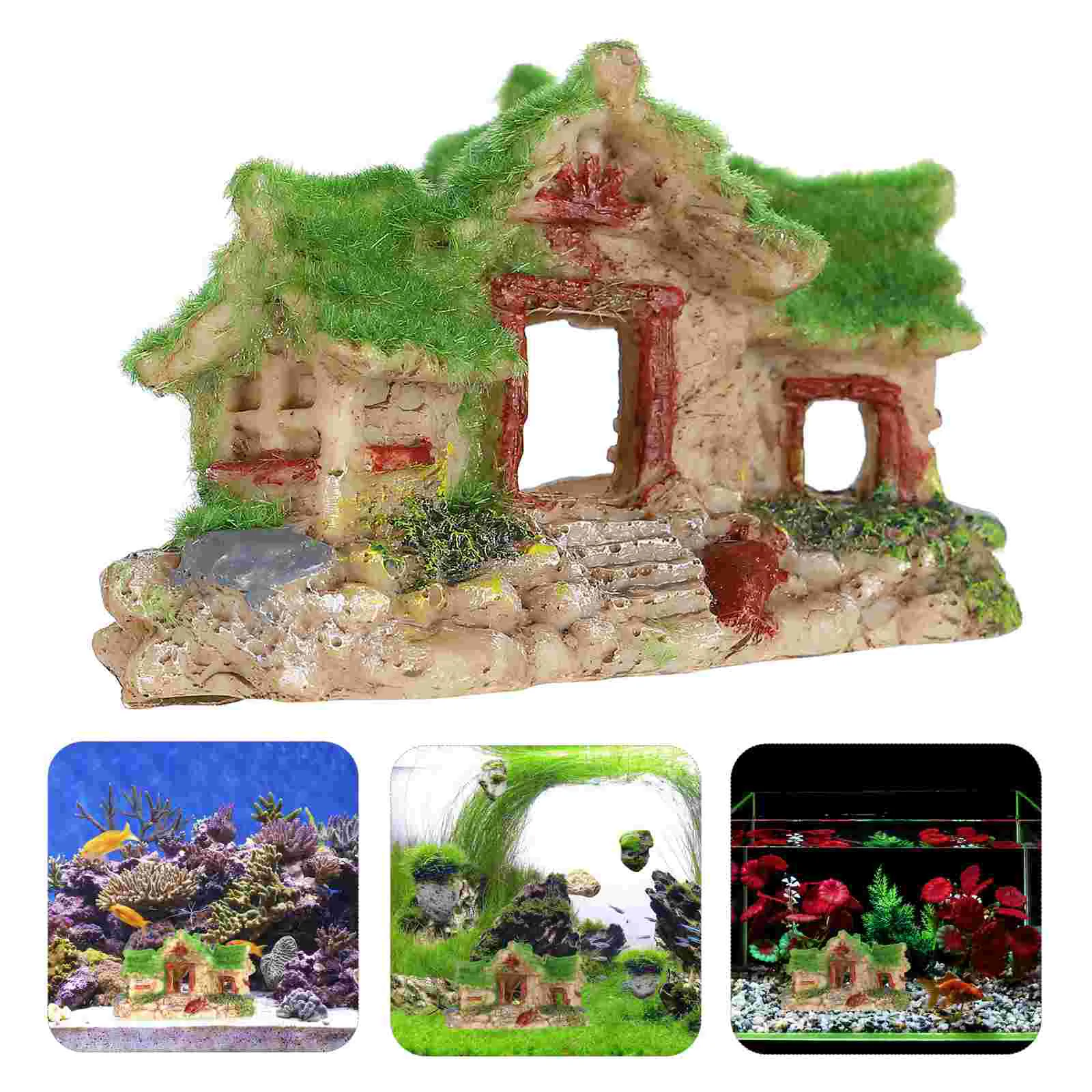 

Aquarium Fish Tank Decorations Decor Cave Reptile Decoration Habitat Caves Hideouts Landscaping Hideout Ornament Artificial