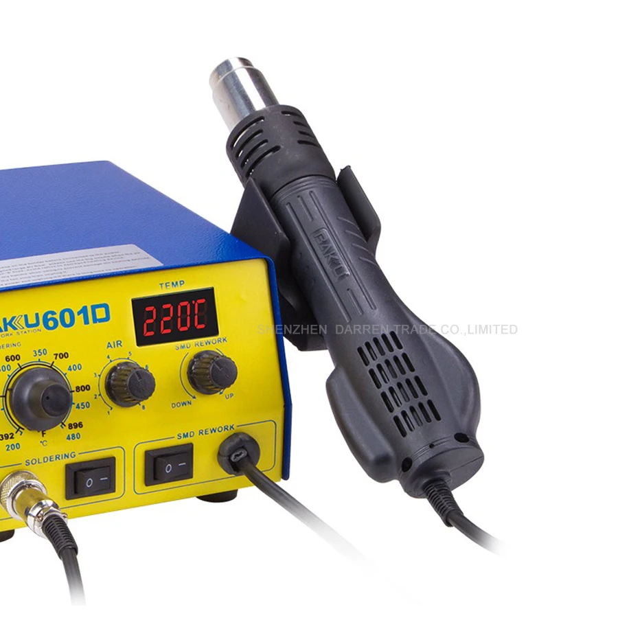 Паяльная станция SMD с горячим воздухом 220 В/110 В паяльная со светодиодным цифровым