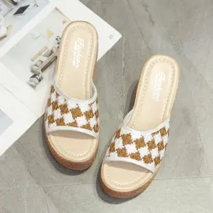 Женские босоножки на танкетке повседневные сандалии платформе и высоком каблуке