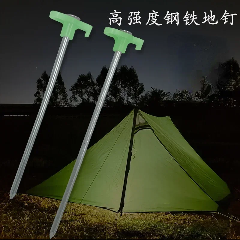 Светящийся флуоресцентный брезентовый гвоздь колья для палатки аксессуары