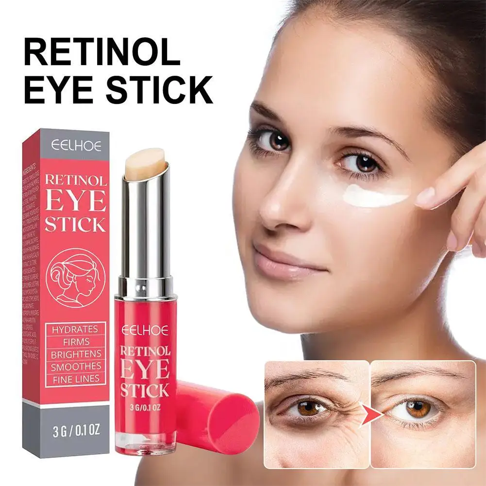 

3g Retinol Eye Cream For Face Lifting Moisturizing Balm Stick Anti-Wrinkle Anti-Puffiness Remove Dark Circles Eye Bags Care