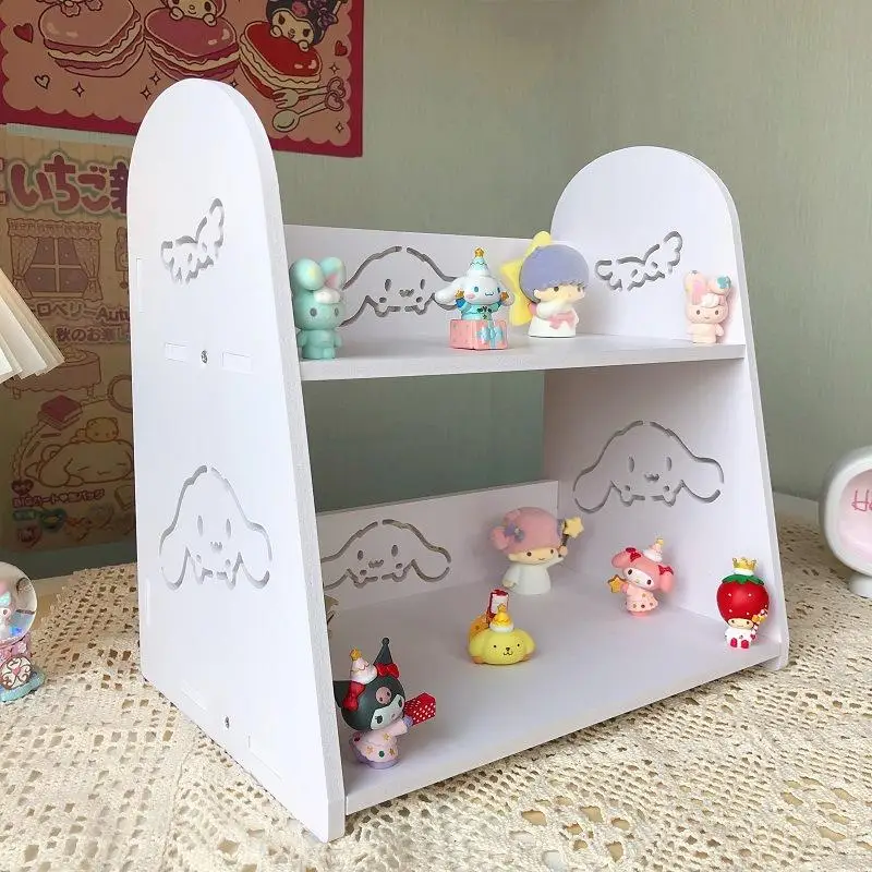 

Sanrio Kuromi Hello Kitty Tabletop Shelf Cosmetic Storage Rack Bathroom Household Items Cute Cartoon Decoration Gifts for Girls