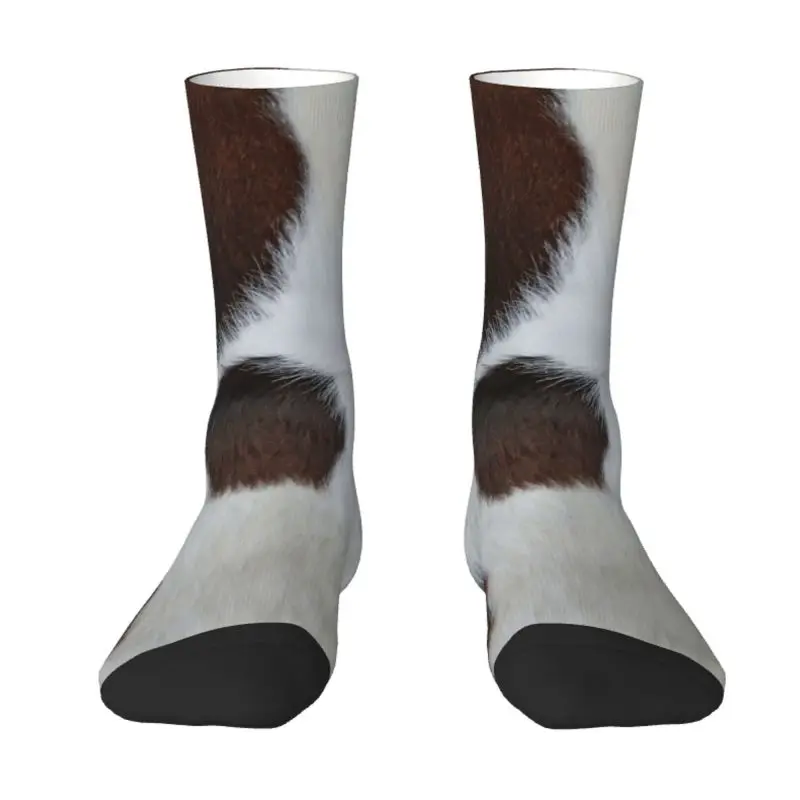 

Носки мужские/женские с рисунком коровы/коричневой кожи, на весну/Лето/Осень/зиму