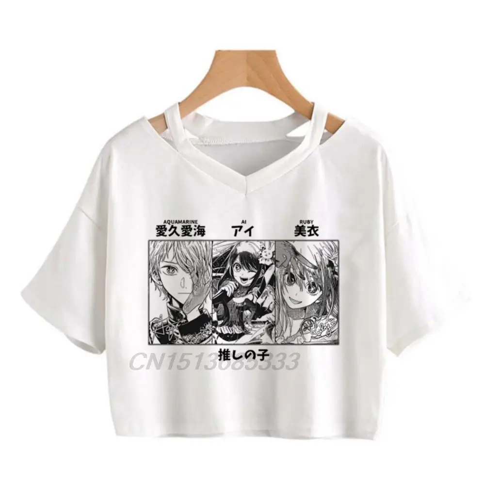 Женские винтажные хлопковые блузки OSHI NO KO с рисунком манги, искусственного аниме Hunter X, блузки в стиле ретро с изображением рассеянных демонов