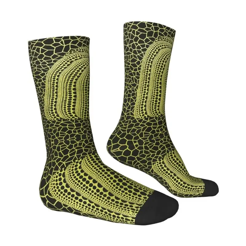 Модные дизайнерские носки Yayoi Kusama с изображением тыквы для женщин и мужчин