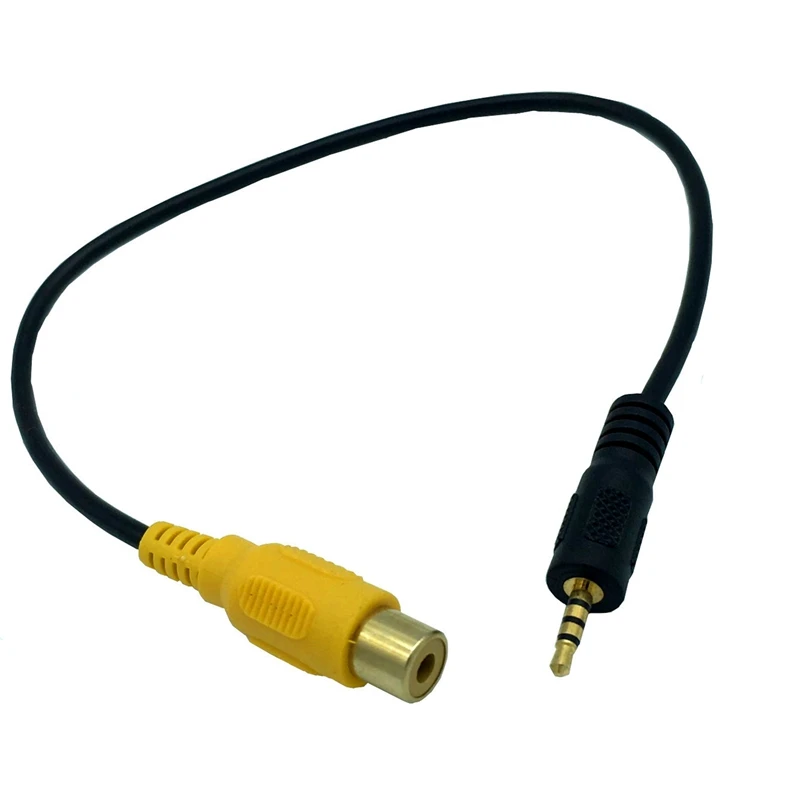 

2X RCA To 2.5Mm AV-IN Cable Car Rear View Camera TO GPS 2.5Mm 0.