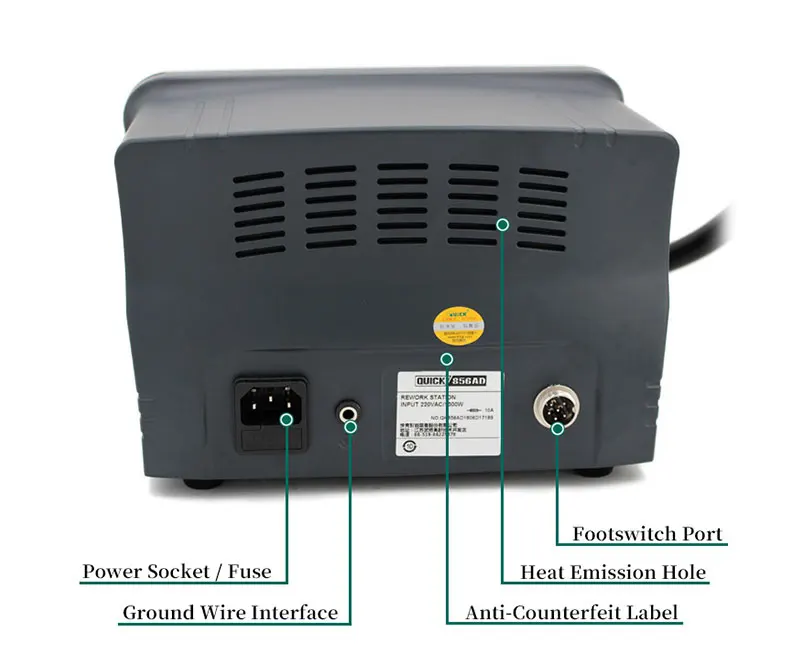 Паяльная станция QUICK 856AD 1300/220 В 110 Вт