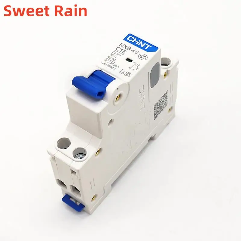 New CHINT Circuit Breaker NXB-40 1P+N C6A 10A 16A 20A 25A 32A 40A 4.5KA Mini DPN