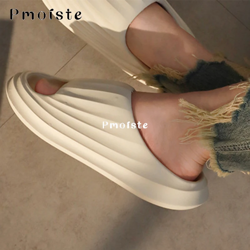 Summer Beach Shell Slippers for Women Soft Comfortable Wear-resistant EVA Slipper House Waterproof Non-slip Bedroom Slippers