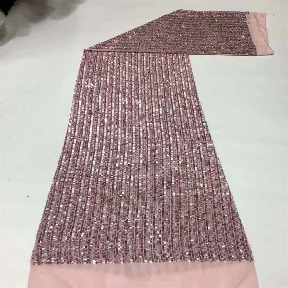 

Африканская бархатная кружевная ткань 2022, нигерийское кружево, 5 ярдов, французская бархатная кружевная ткань для вечерние ринки, свадебног...