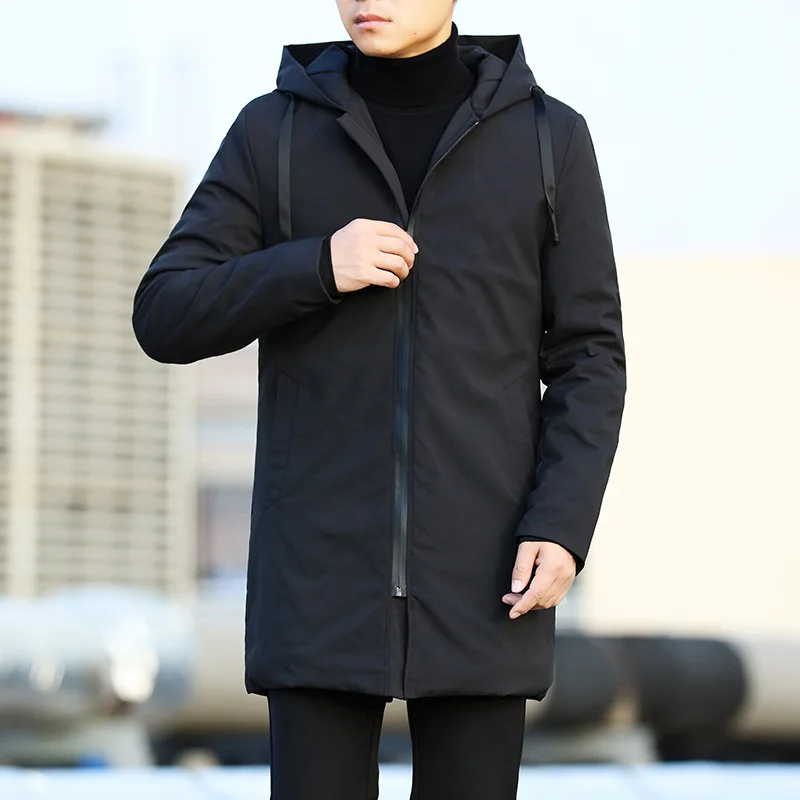 2023 Men Jackets Autumn Winter Men's Trench Coat Men Casual Thicken Warm Hooded Jacket Male Windbreaker Outerwear Man coat 6XL