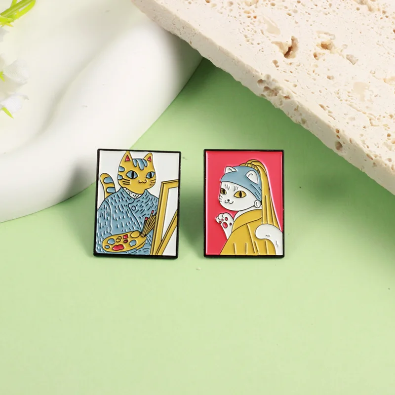 

Cute Cat Lady Enamel Pin Warriors Princess Brooches Shirt Lapel Bag Badge Cartoon Anime Jewelry Gift for Friends Kids