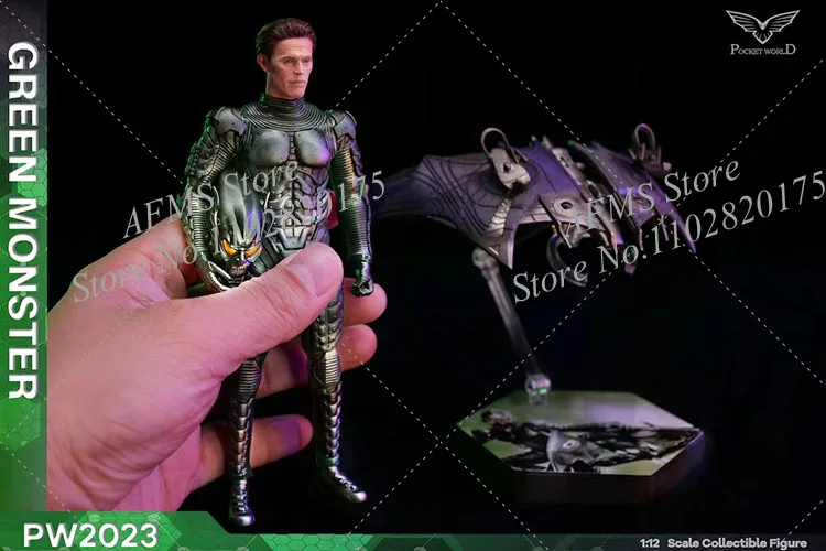 PWTOYS PW2023 Коллекционная фигурка в масштабе 1/12 Willem Dafoe Green Monster Villain Fulls Set 6 дюймов