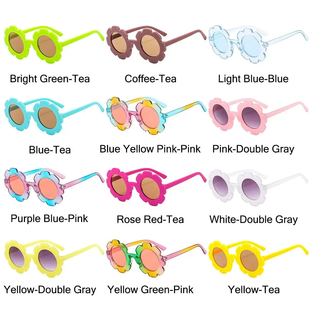 Красочные детские дневные Модные солнцезащитные очки в круглой оправе для