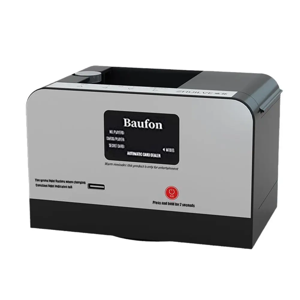 

Baufon Automatic Card Dealer Electric Card Dealer Machine for Blackjack, Texas Hold'em, Home Card Games