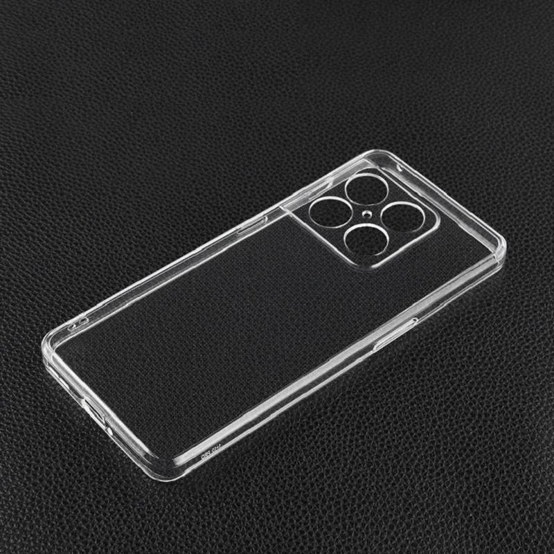 

Square Straight Edge Transparent Soft TPU Phone Case All-inclusive Fine Hole Lens Protection Back Cover For OnePlus 10 Pro