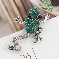 high end exquisite rhinestone animal frog funny brooch personality fashion rhinestone brooch accessories men