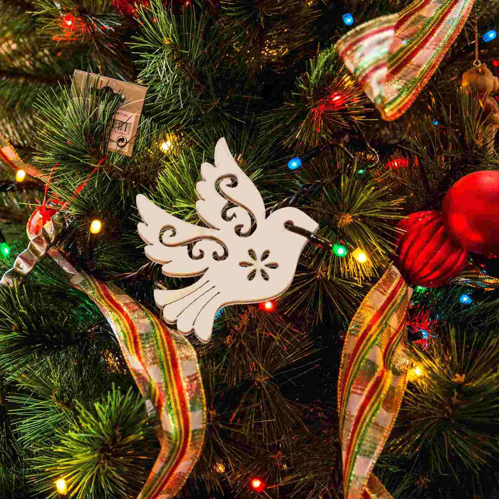 50 шт. аксессуары для голубя мира вырезы поделок деревянные подвесные пустые