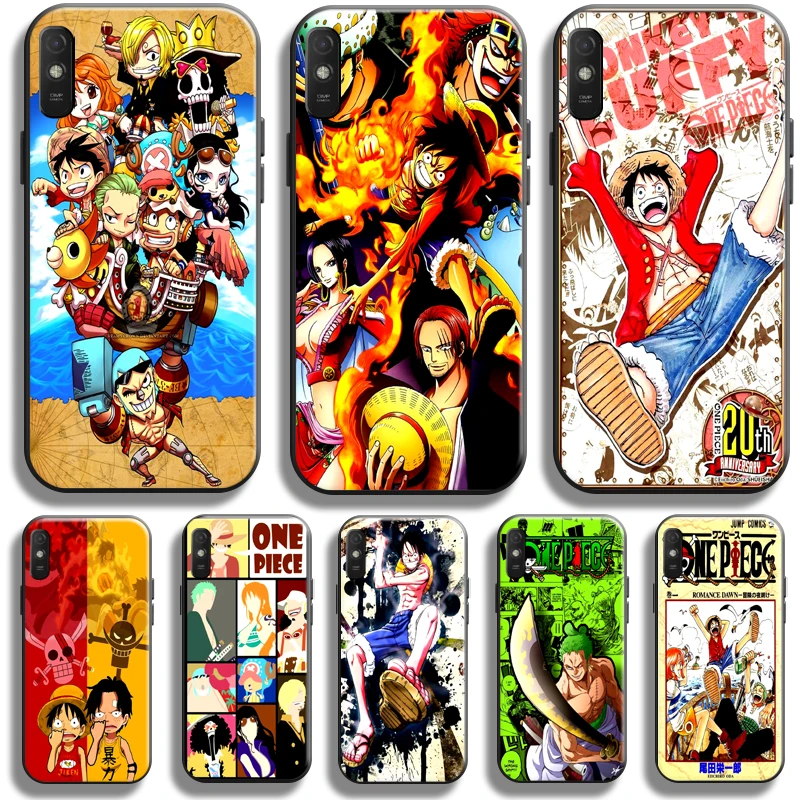 

One Piece Luffy Zoro For Xiaomi Redmi 9A Phone Case Redmi 9AT Case Silicone Cover Coque Soft Back Liquid Silicon Black Funda