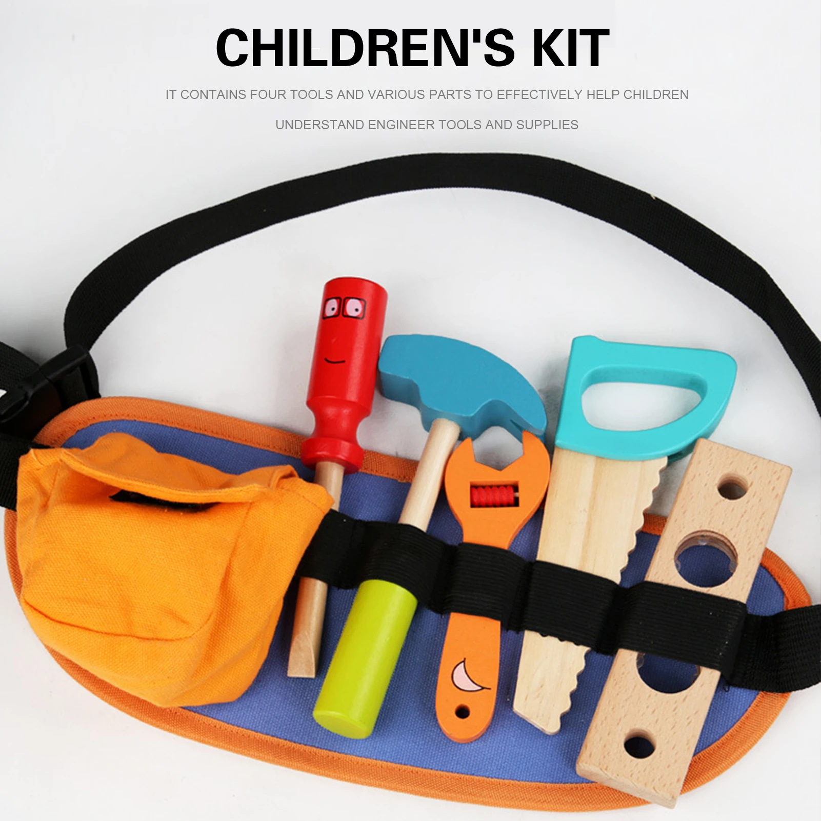 

Educational Playthings Include Saw Hammer Flat Head Screwdriver Wrench Bolts Board Nuts for Indoor Games B99