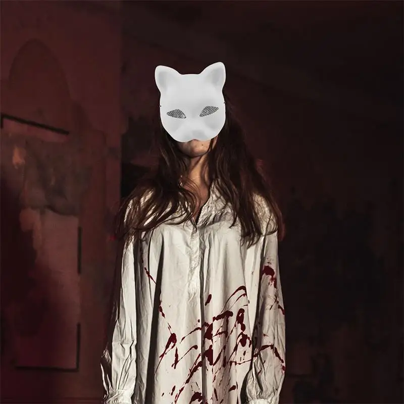 2 шт. костюм для макияжа реквизит кошачье лицо белая маска эмбриона оперный