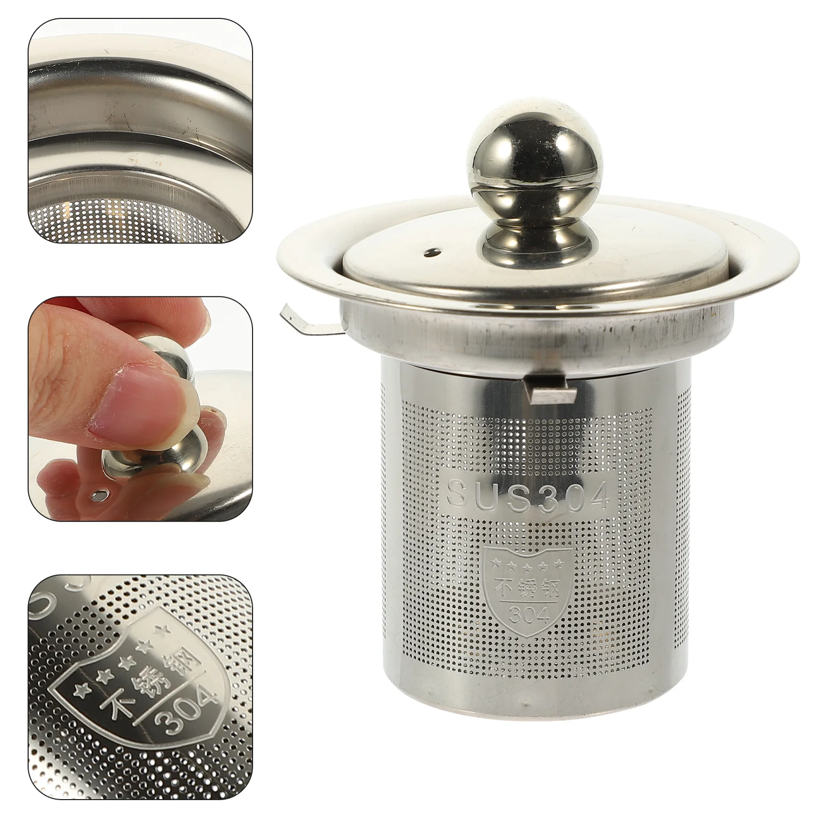

Tea Infuser Leaf Loose Teapot Insert Filter Strainer Coffee Mesh Steeperholder Metal Pot Replacement