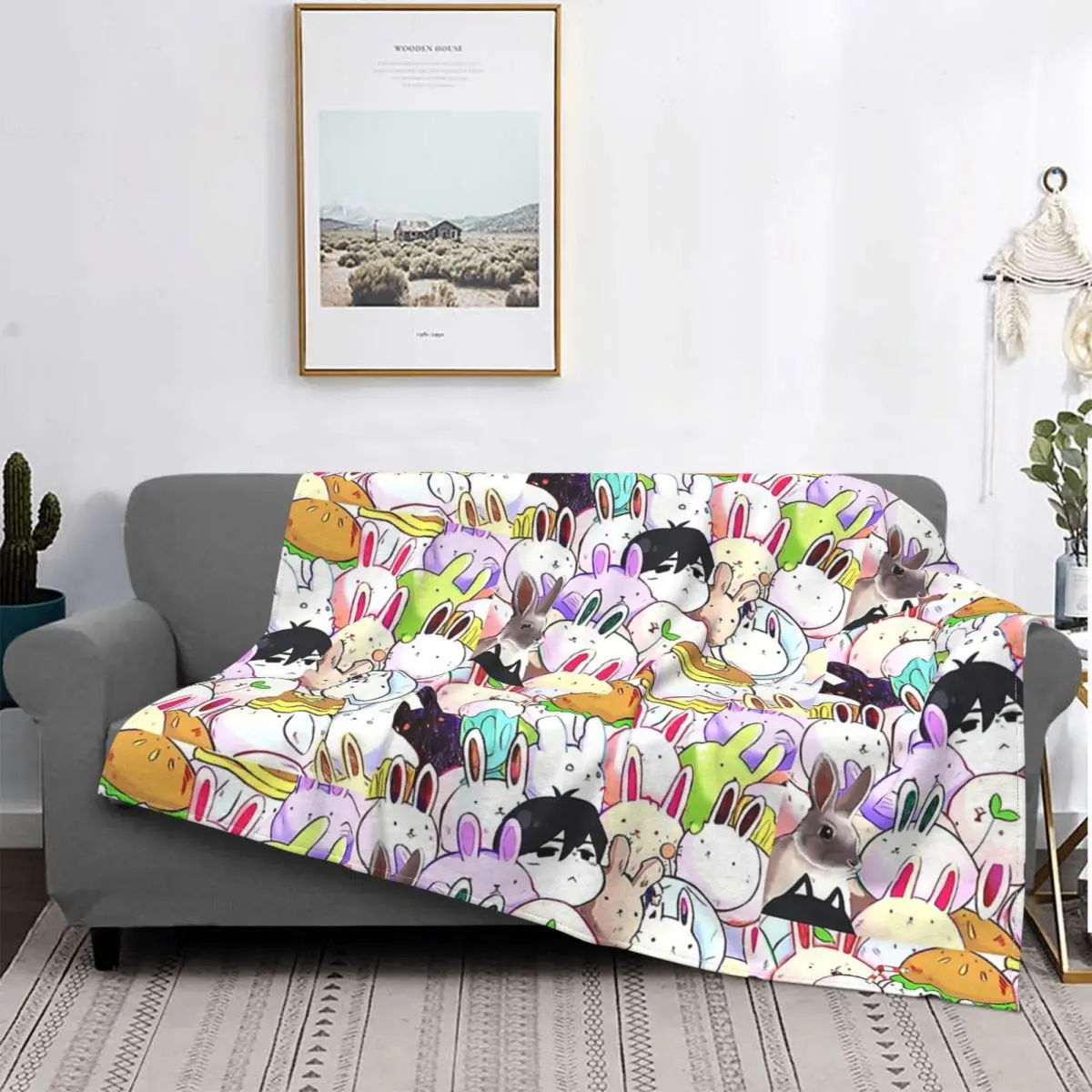 

Omori Aubrey Game Blankets Coral Fleece Plush Decoration Bedroom Bedding Couch Bedspread