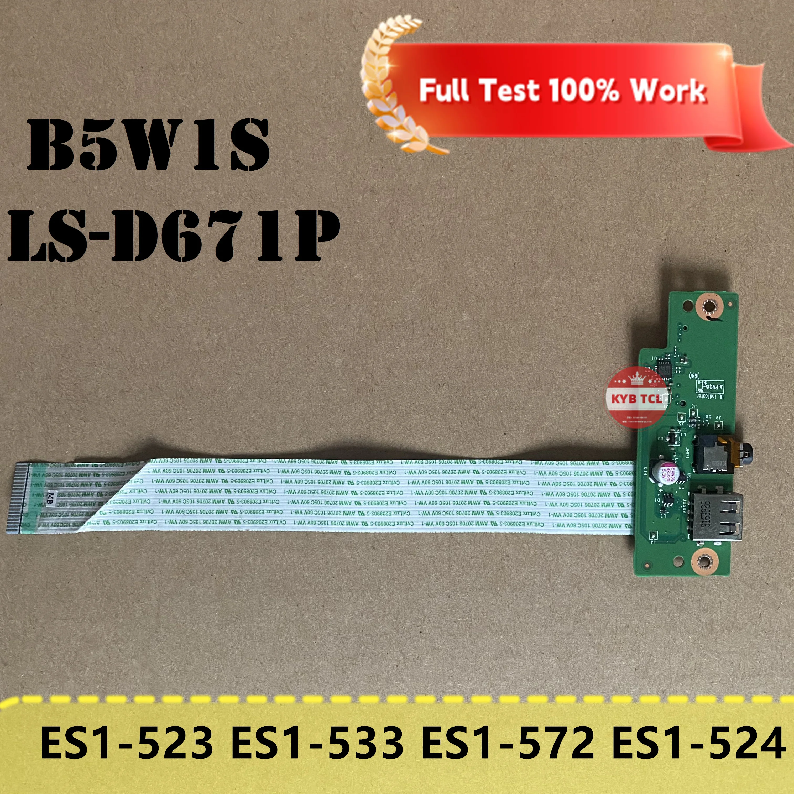 B5W1S LS-D671P Acer Aspire ES1-523 ES1-533 ES1-572 ES1-524 ES1-532G ноутбук Audio USB платы SD Card Reader Board или Cable Notebook