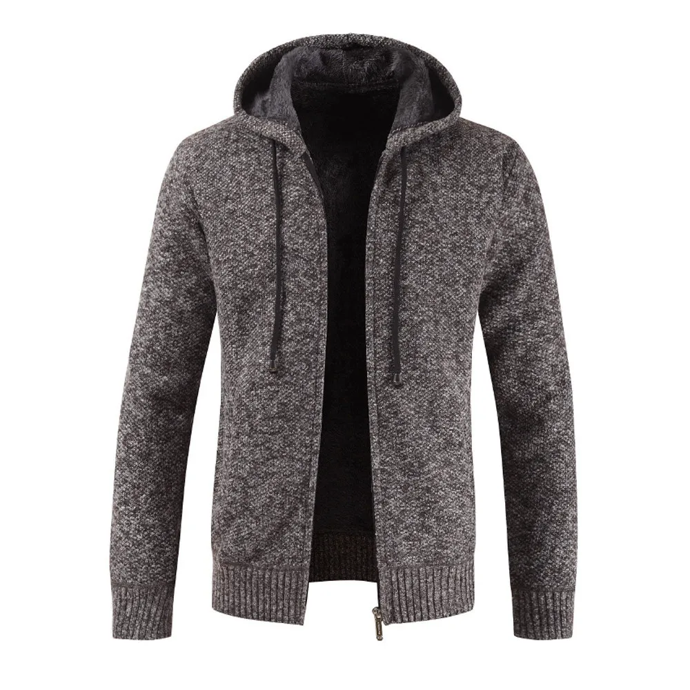 

Men's Casual Autumn Winter Zipper Fleece Hoodie Outwear Tops Sweater Blouse Coat