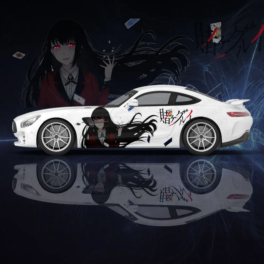 Yumeko Jabami Kawaii аниме девушка 2 шт. Автомобильная наклейка универсальная большая