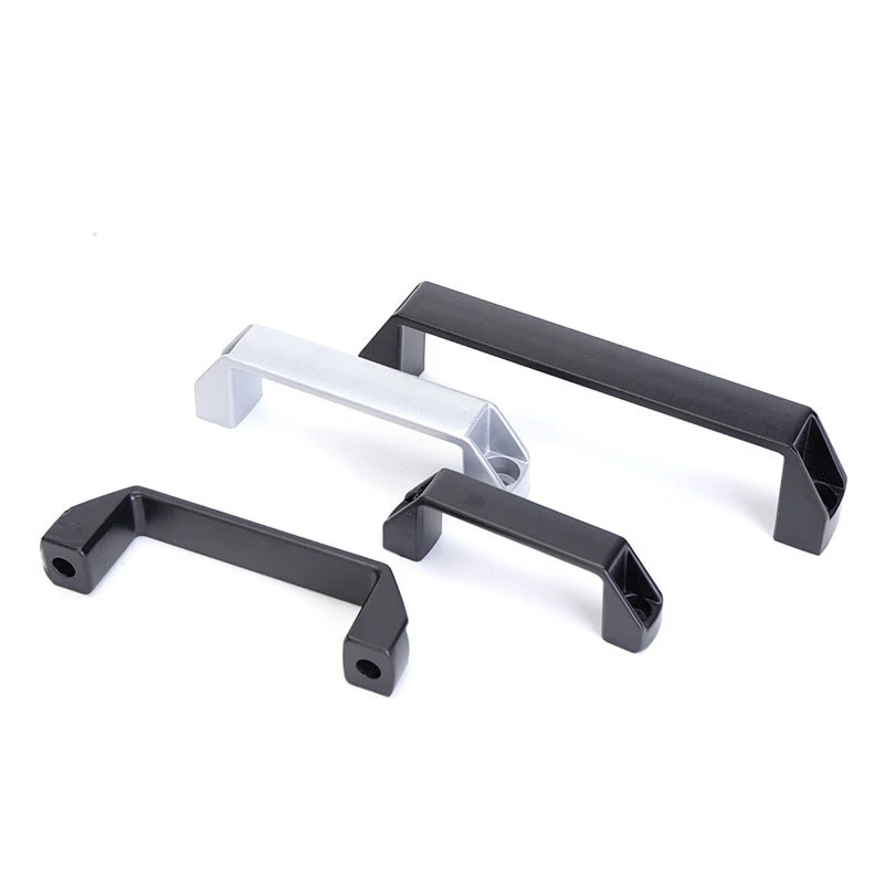 

U-Shaped Aluminum Alloy Handle Silver Cabinet Handle Square Furniture Hardware Stainless Steel Wardrobe Drawer Handle