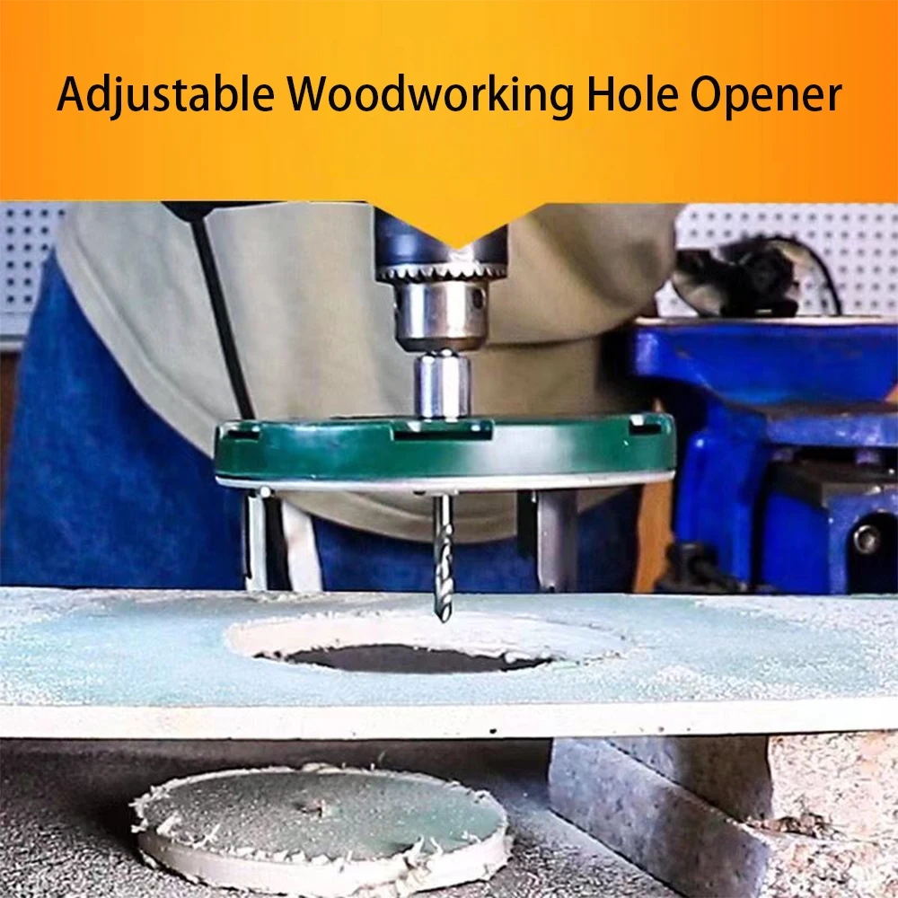 

Adjustable Hole Saw Diameter 45mm-130mm Adjustable Woodworking Cutting Tools Woodworking Hole Opener For Gypsum Board Cork Board