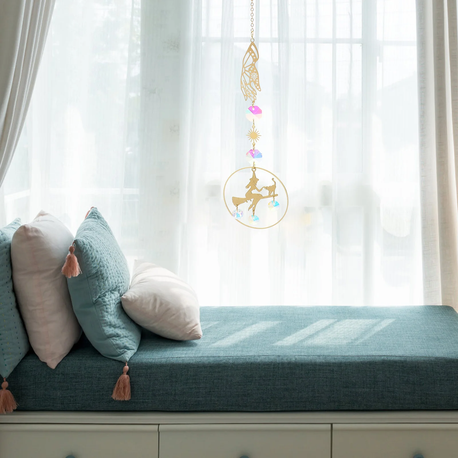 

Creative Hanging Suncatcher Decoration Widely-used Crystal Pendant for Garden Yard Decor