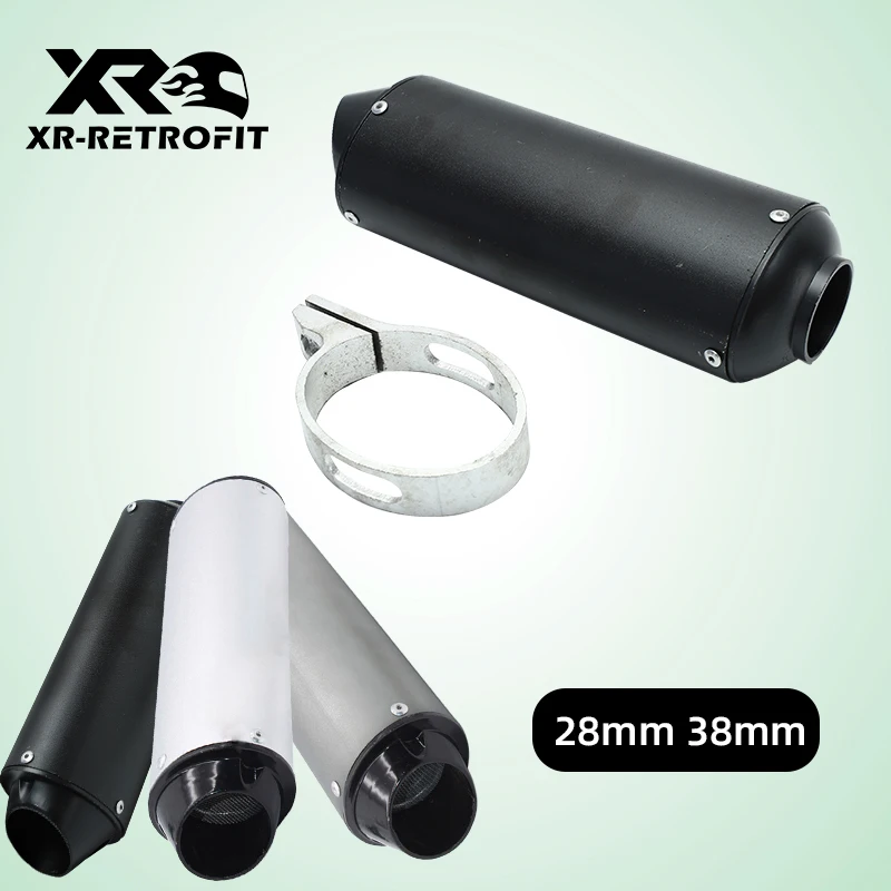 

Motorcycle 28mm 38mm Universal Exhaust Muffler Pipe Motocross Exhaust for 125cc 150cc 160cc For Honda Yamaha Kawasaki ATV