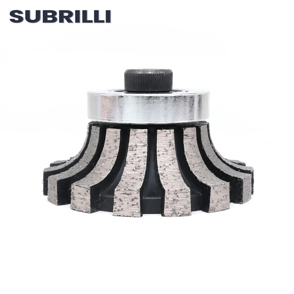 Фото SUBRILLI H20 Алмазный профильный круг, спеченная фреза, резьба M10, для гранита, мрамора, бетона, шлифовальный абразив для кромок №5