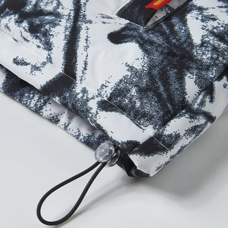 New winter men's trendy cotton clothes men's color block winter thick warm padded jacket coats for men winter parkas Jackets