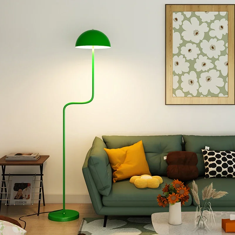 

Emerald Green Bean Sprout Lamp Floor Lamp Internet Celebrity Living Room Bedroom Sofa Decoration Middle-Ancient Creative