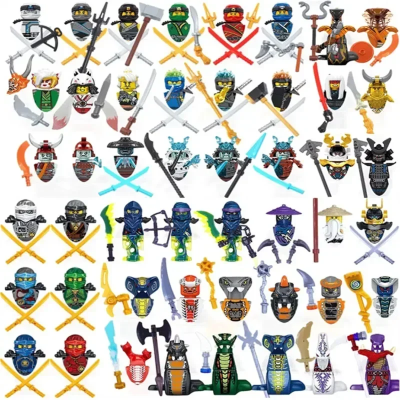 Фигурки персонажей аниме Bandai Ninjago: Гармадон, Джей, Ллойд, Самукай, Коул, Харуми, Ультра Вайолет, Пиро, Снейк. Модели для сборки, детские игрушки. (art.: 3920da97bbc0c) - 3920da97bbc0c