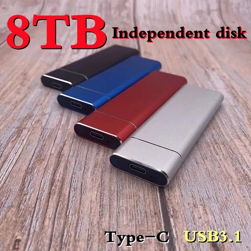 

Brand New Mini 8TB 4TB 2TB SSD High Speed Hard Disk External M.2 Solid State Disk Mass Storage USB 3.1 Type-C Interface