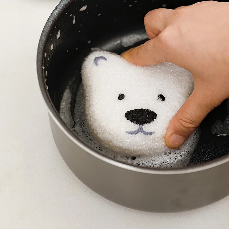 SHIMOYAMA Kitchen Cleaning Washing No Smell Soft Sponge Polyurethane Scrubber Scourring Pad | Дом и сад